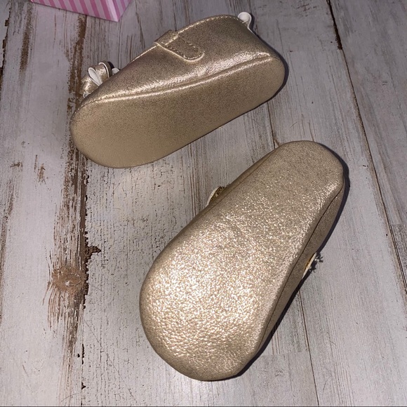 Laura Ashley Gold Metallic Mary Jane Flat - Picture 6 of 7